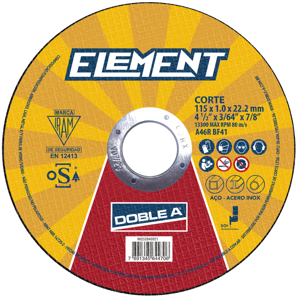 Discos de Corte y Desbaste Element